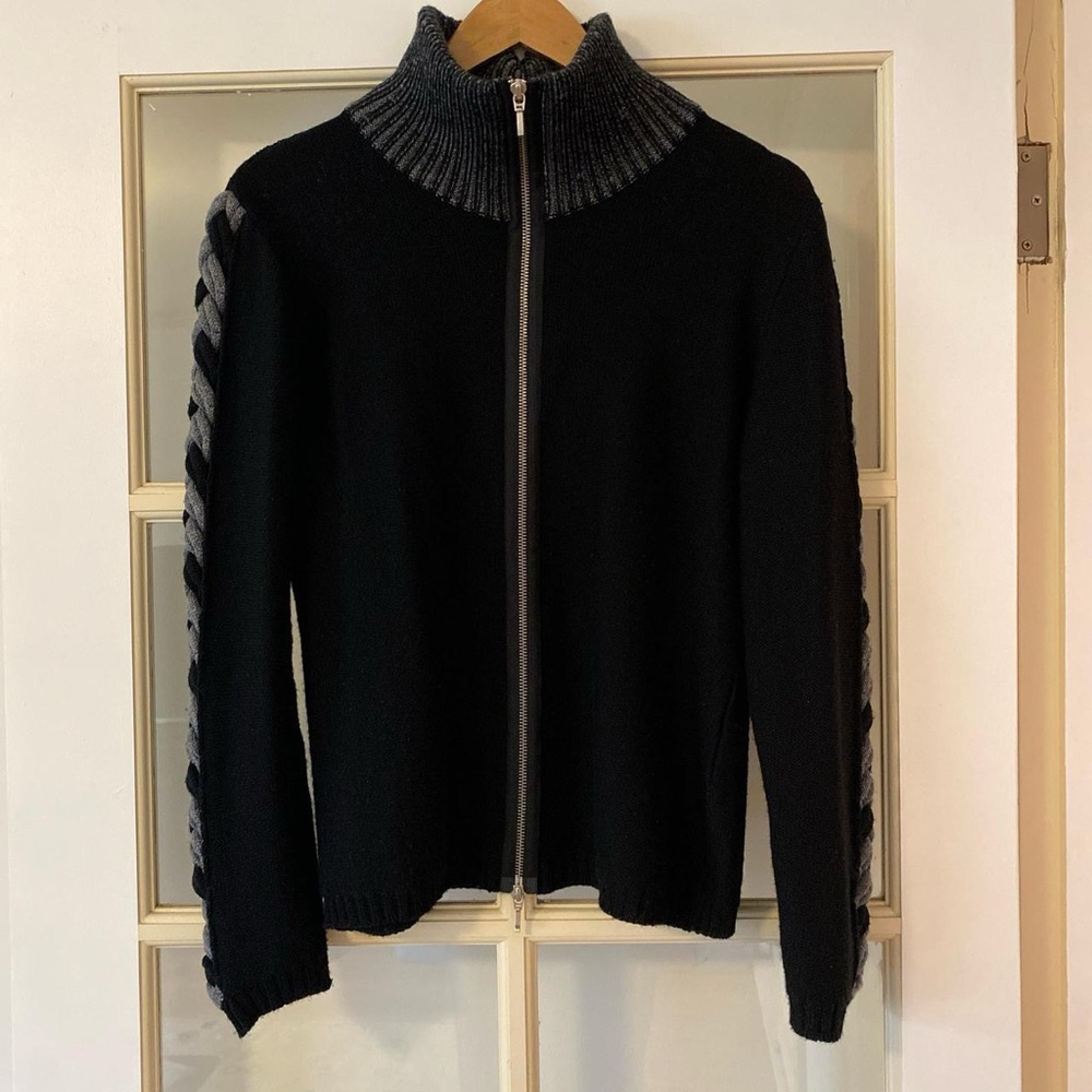 Angel black and gray knit sweater